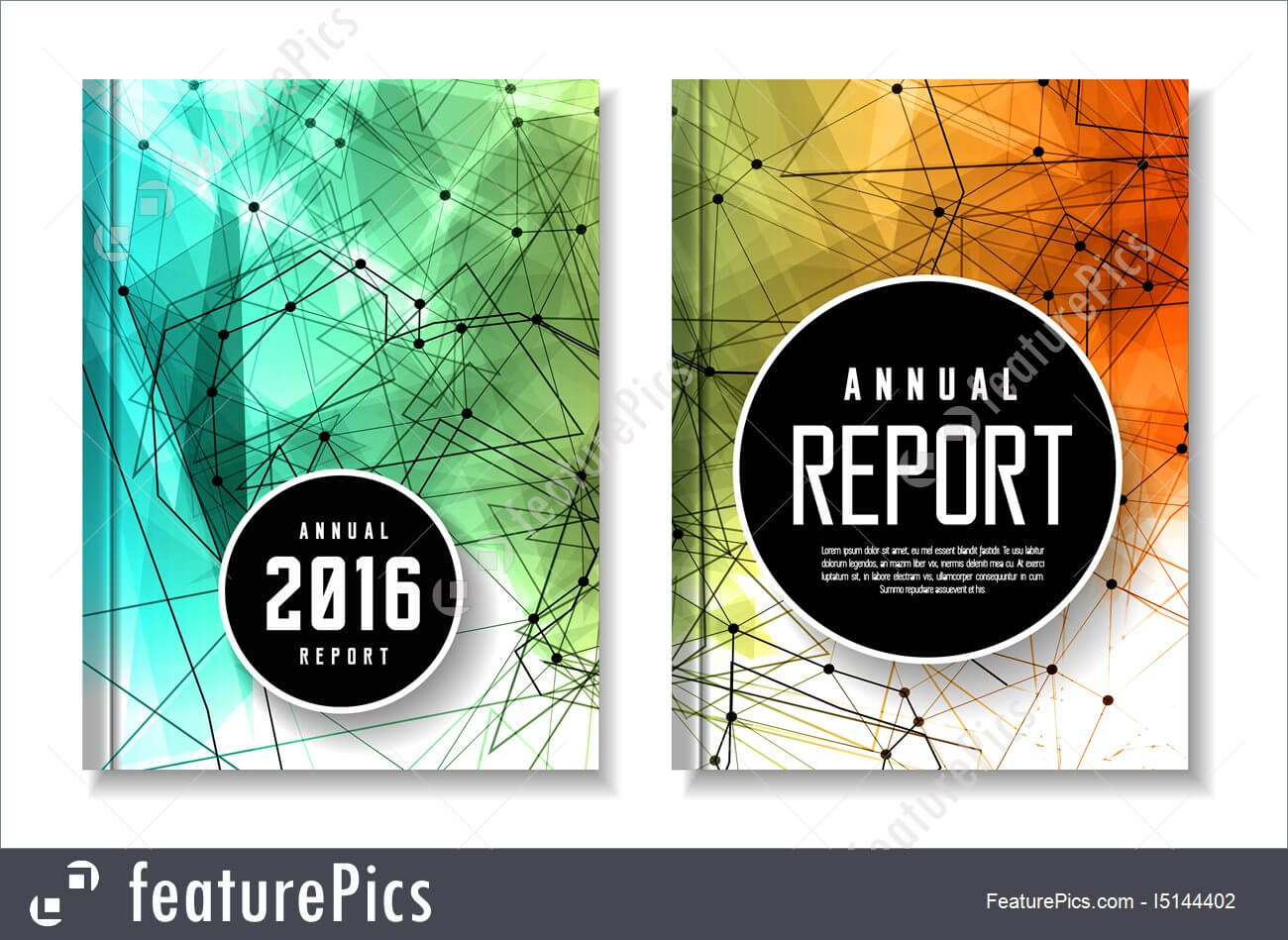 Annual Report Cover Template Illustration Intended For Illustrator Report Templates