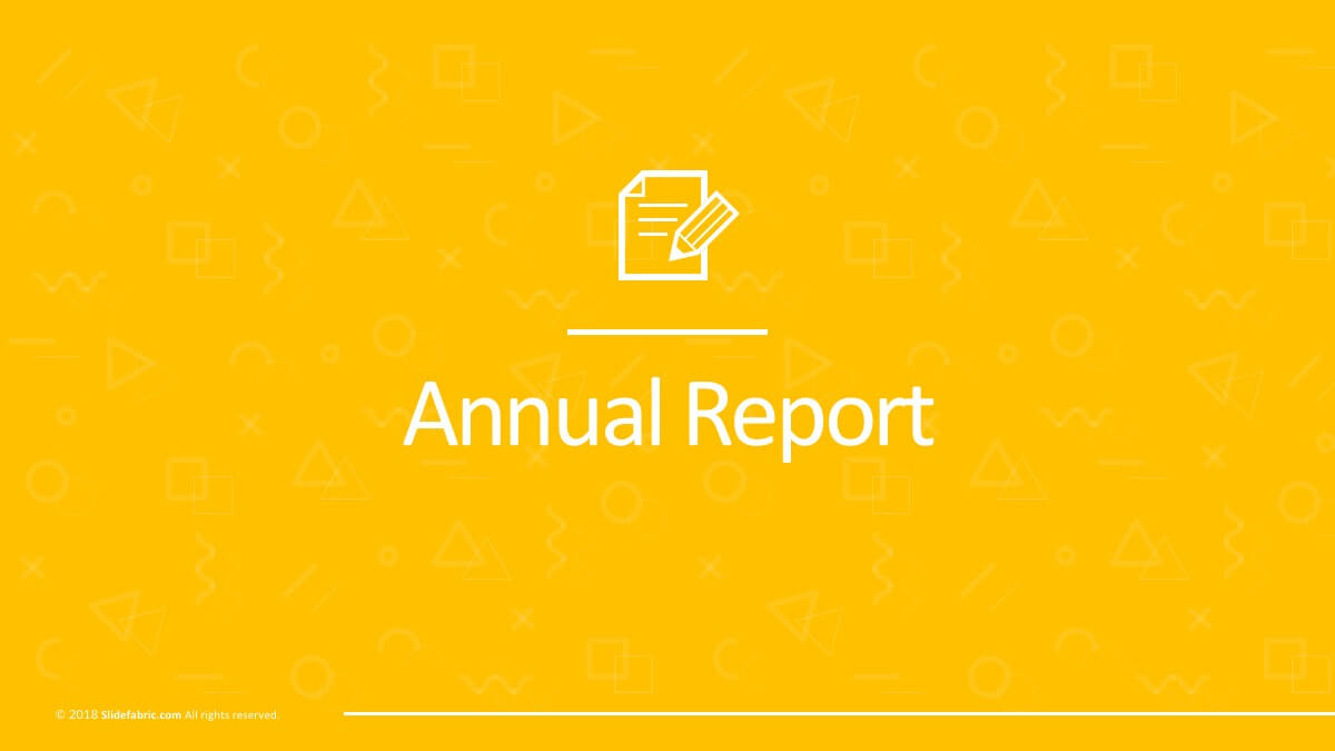 Annual Report Free Powerpoint Template Pertaining To Annual Report Ppt Template