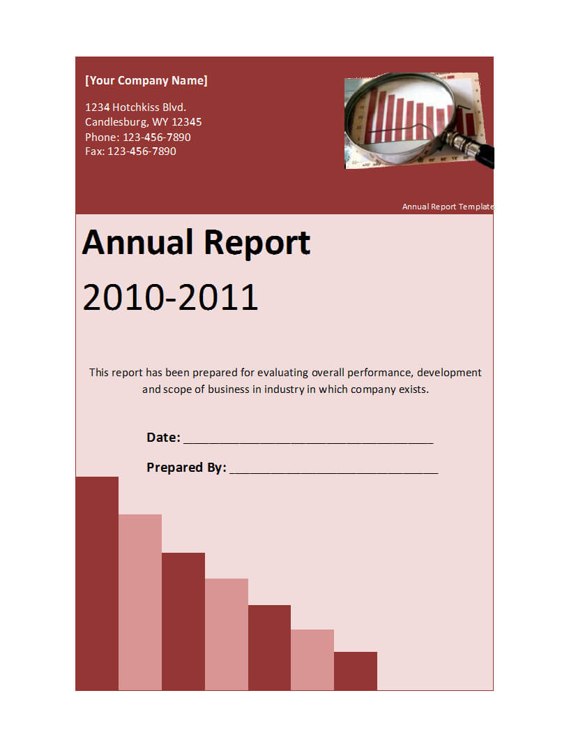 Annual Report – Free Report Templates In Annual Report Template Word Free Download