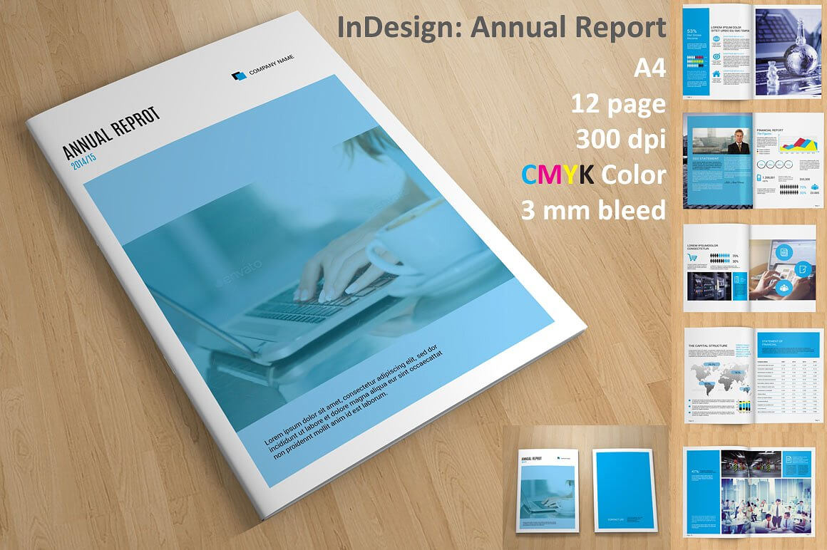 Annual Report Indesign Template Free With Free Annual Report Template Indesign
