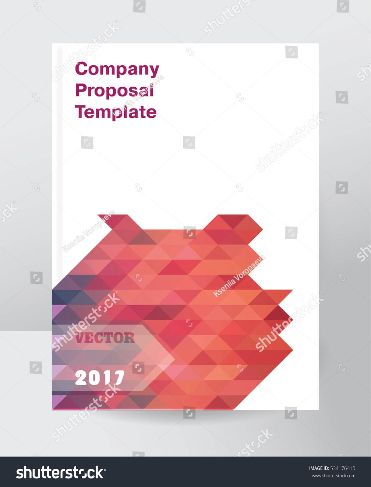 Annual Report Template Layout White Paper Stock Vector Throughout White Paper Report Template