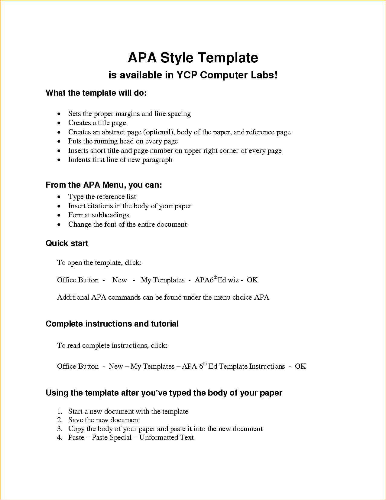 Apa Format Style Templates In Word Pdf A C2 90 85 Template For Apa Format Template Word 2013