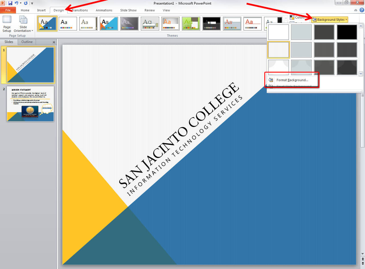 Applying And Modifying Themes In Powerpoint 2010 For How To Change Powerpoint Template
