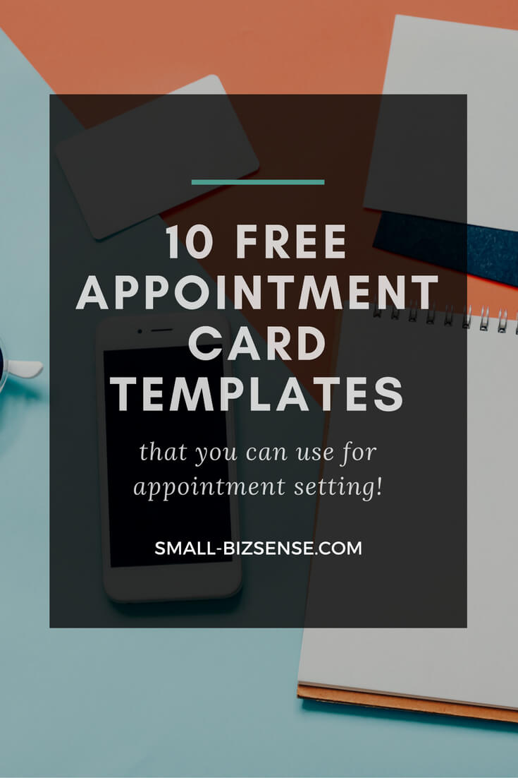 Appointment Card Template: 10 Free Resources For Small Inside Appointment Card Template Word