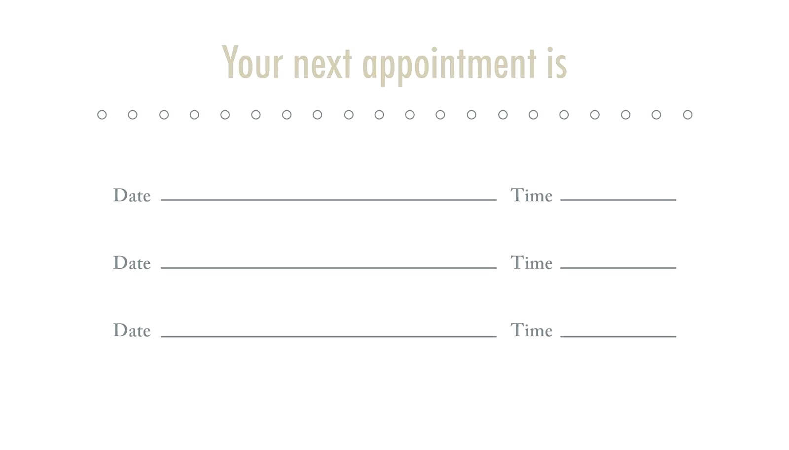 Appointment Card Template Blank | Funshirts In Appointment Card Template Word