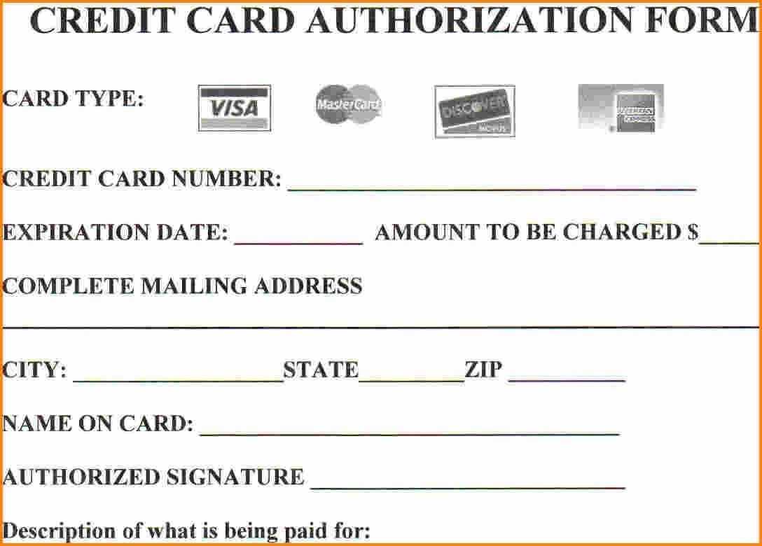Are You At Risknot Using Credit Card Authorization Forms Pertaining To Credit Card Authorization Form Template Word
