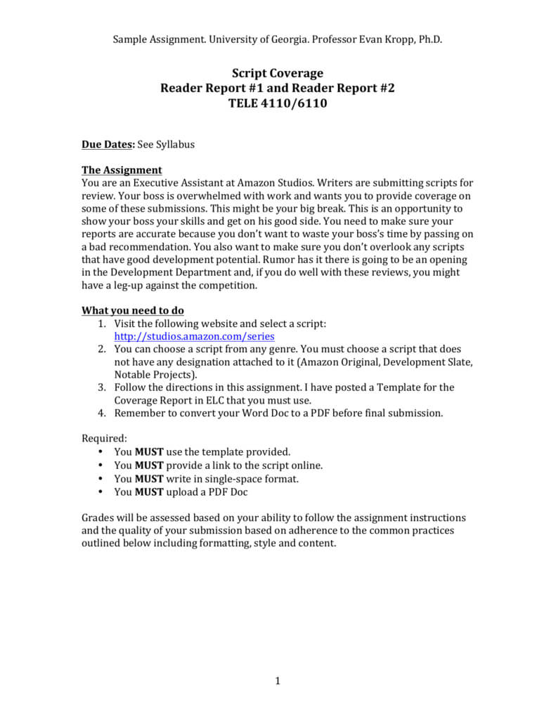 Assignment Report Writing Sample Pertaining To Assignment Report Template