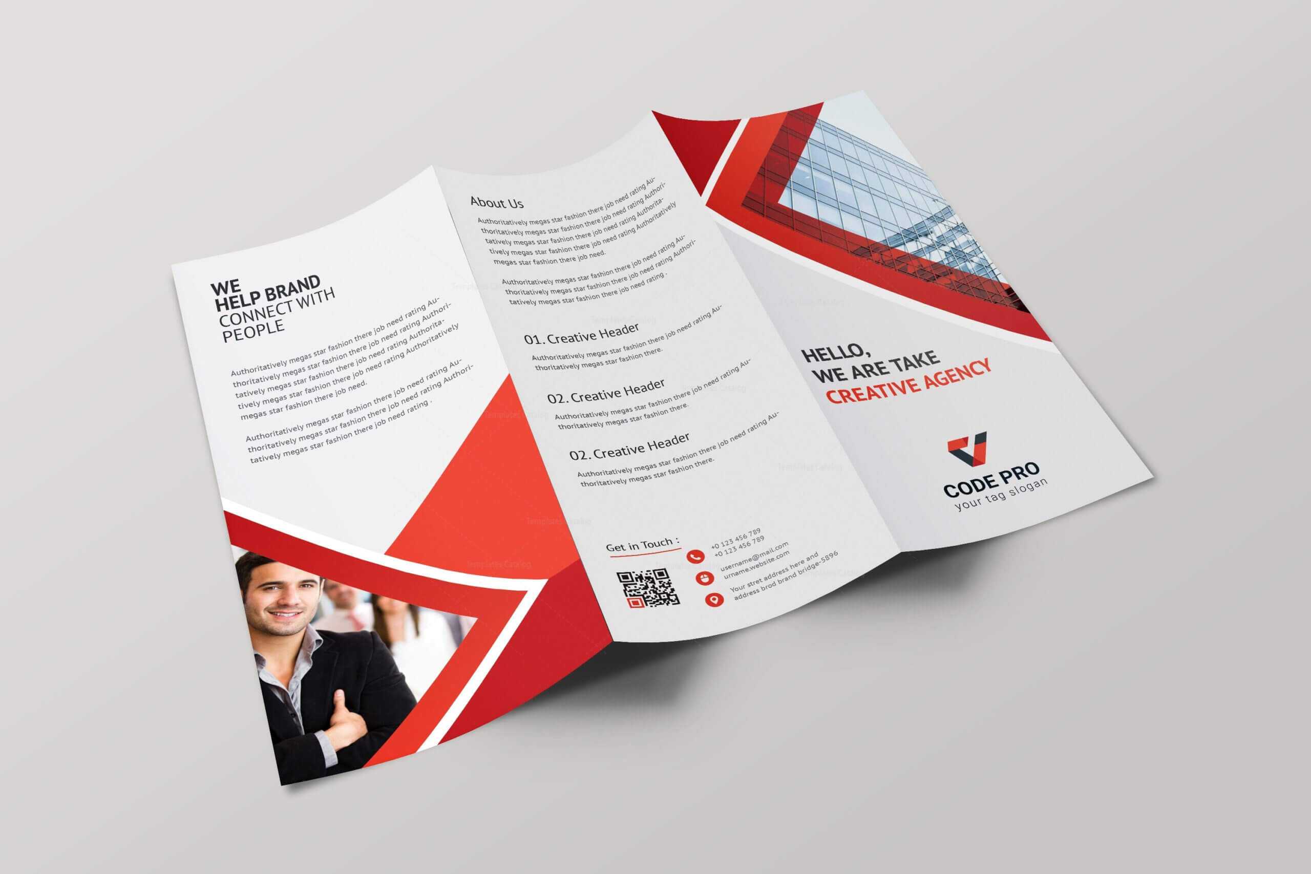 Athena Professional Tri Fold Brochure Design Template Pertaining To Professional Brochure Design Templates