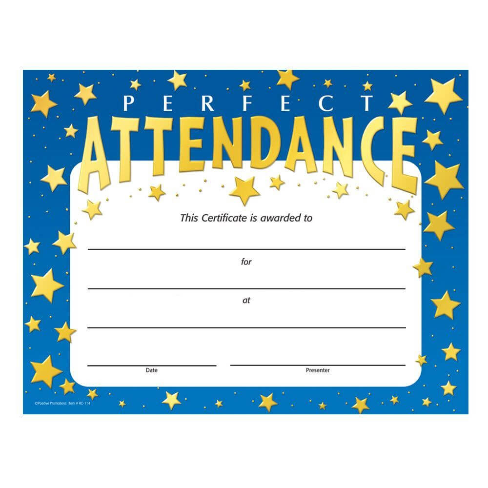 Attendance Certificates – Zohre.horizonconsulting.co Throughout Perfect Attendance Certificate Template