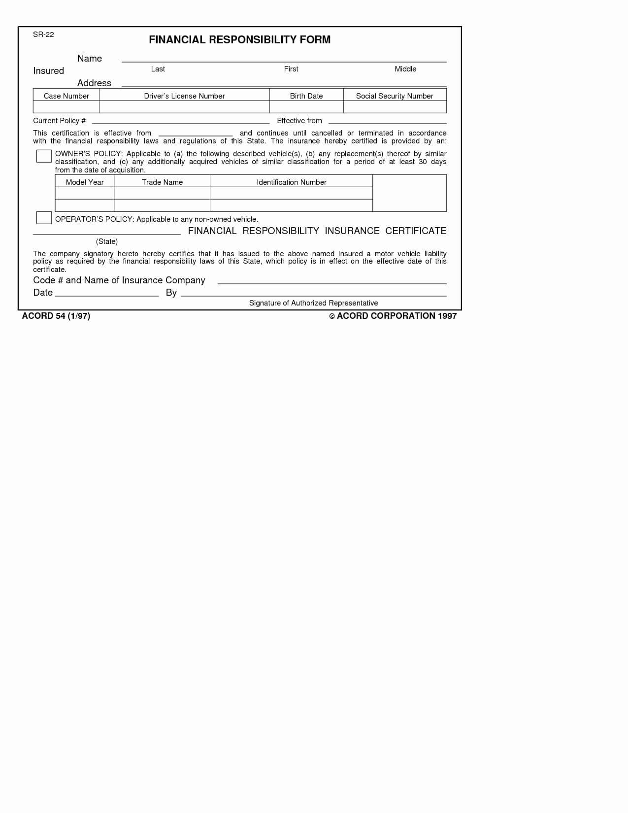 Auto Insurance Forms Template Car Card Form Claim For Social Security Card Template Free