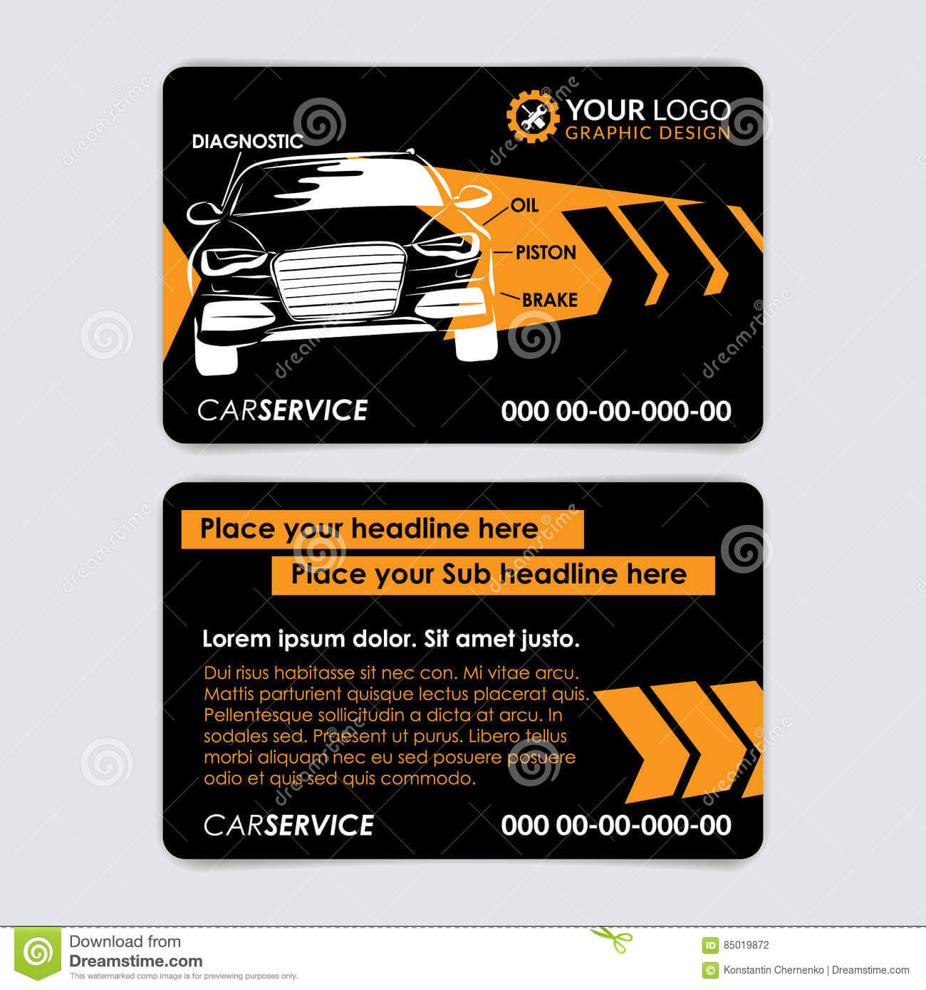 Auto Repair Business Card Template. Create Your Own Business In Automotive Business Card Templates