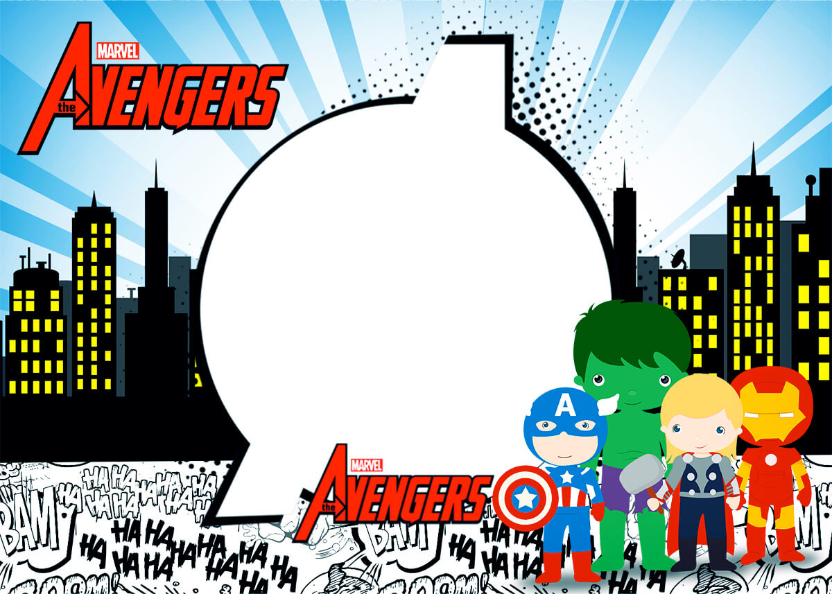 Avengers Chibi Style: Free Printable Invitations. – Oh My With Regard To Avengers Birthday Card Template