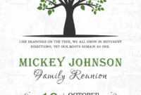 Awesome Family Reunion Invitation Templates Template Ideas with Reunion Invitation Card Templates