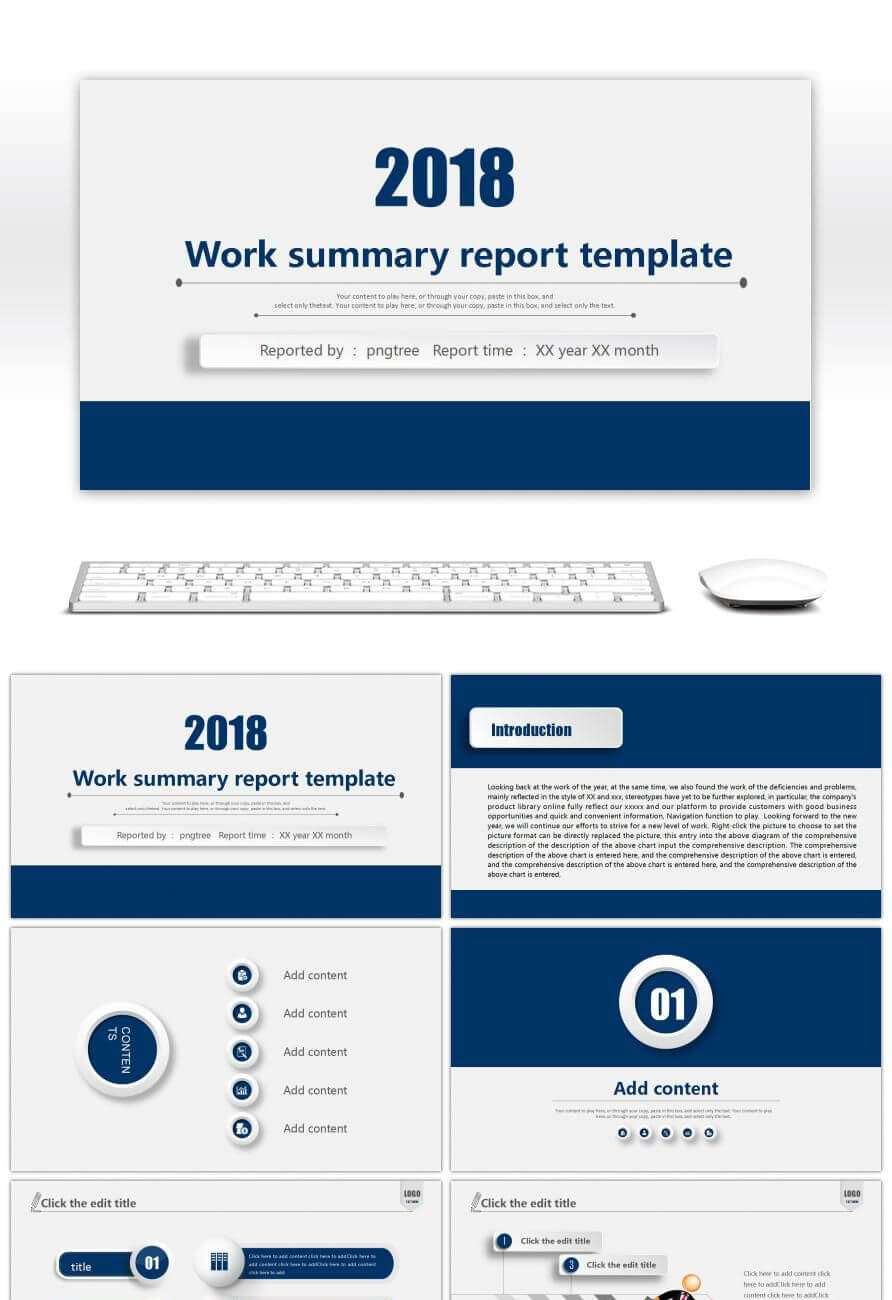Awesome Micro Stereoscopic Work Summary Report Plan Ppt Regarding Work Summary Report Template