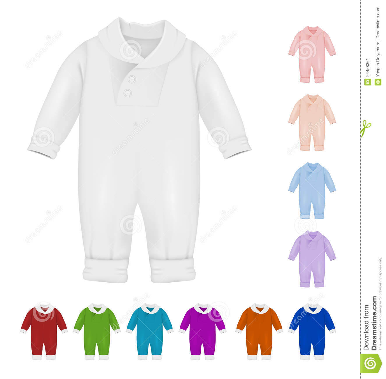 Baby Bodysuit Blank Template. Stock Vector – Illustration Of With Blank Elephant Template