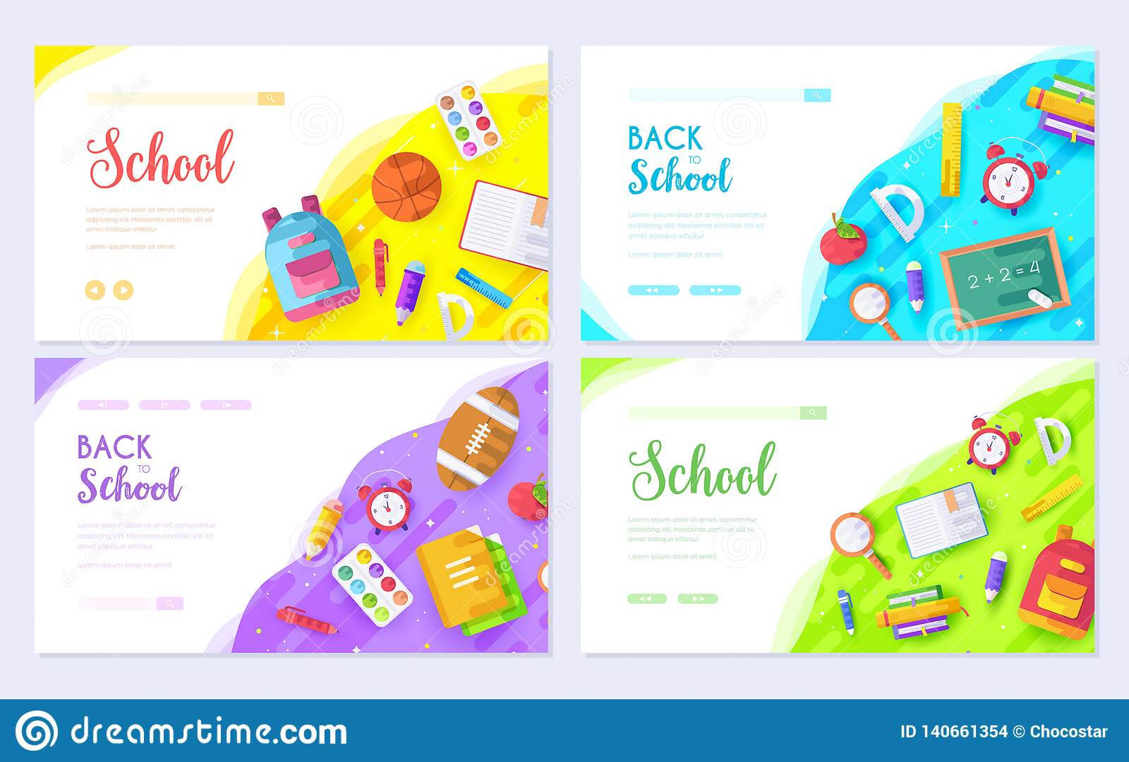 Back To School Brochure Card Set. Student Template Of Flyear With Regard To Student Brochure Template