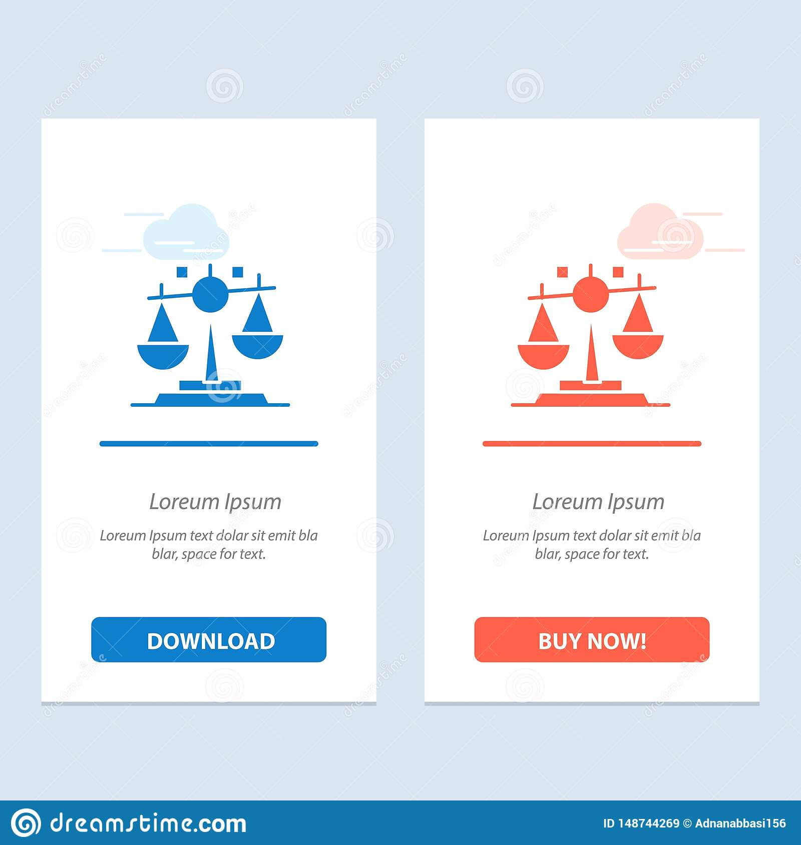 Balance, Law, Justice, Finance Blue And Red Download And Buy Within Decision Card Template
