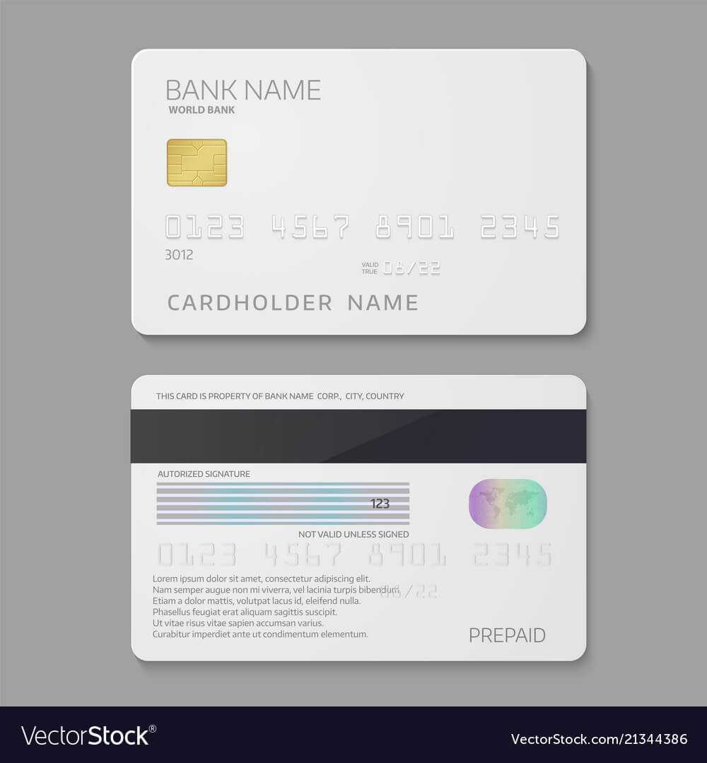 Bank Credit Card Template With Regard To Credit Card Templates For Sale