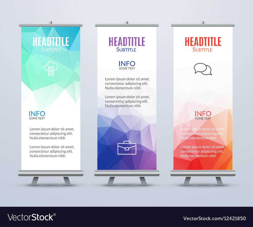 Banner Stand Design Template With Abstract With Regard To Banner Stand Design Templates