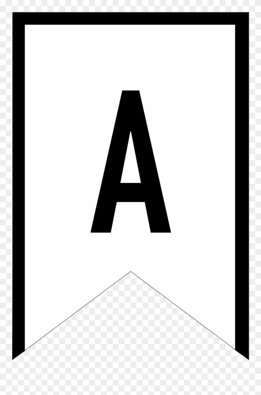 Banner Templates Free Printable Abc Letters - Triangle With Free Printable Pennant Banner Template