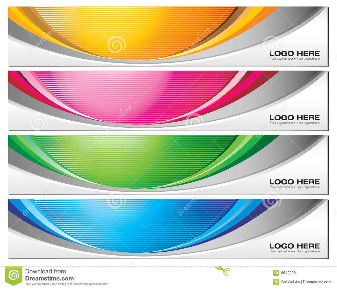 Banner Templates Stock Vector. Illustration Of Vector - 9942309 Regarding Free Online Banner Templates