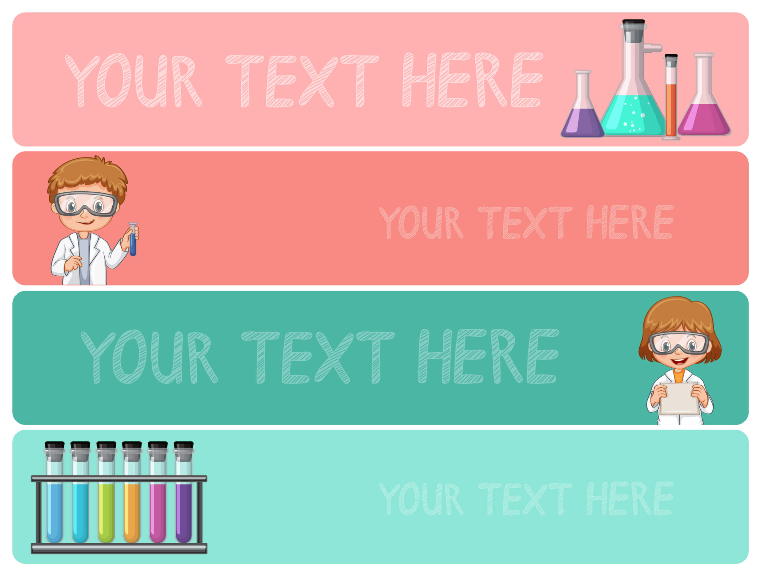 Banner Templates With Kids In Science Lab – Download Free For Science Fair Banner Template