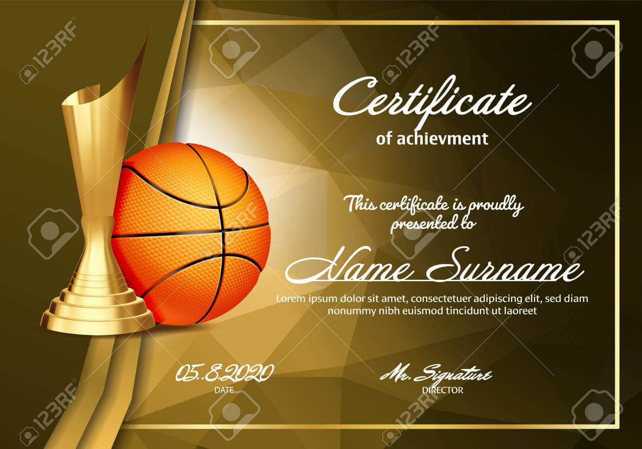 Basketball Certificate – Yatay.horizonconsulting.co Throughout Basketball Certificate Template