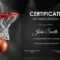 Basketball Participation Certificate Template With Basketball Certificate Template