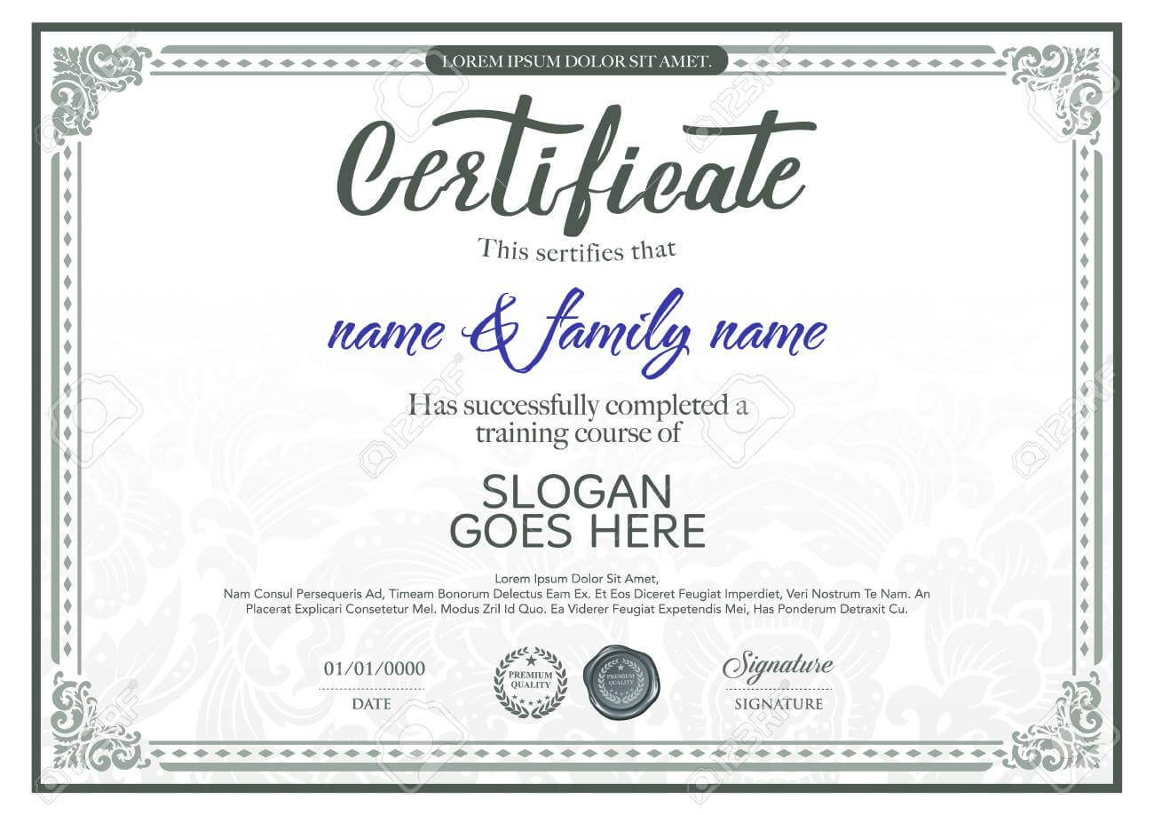 Beautiful Certificate Template. For Beautiful Certificate Templates