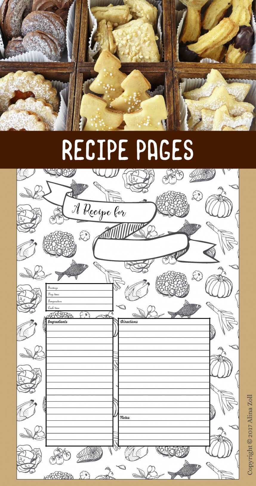 Beautiful Christmas Recipe Card Template Ideas Free With Regard To Cookie Exchange Recipe Card Template
