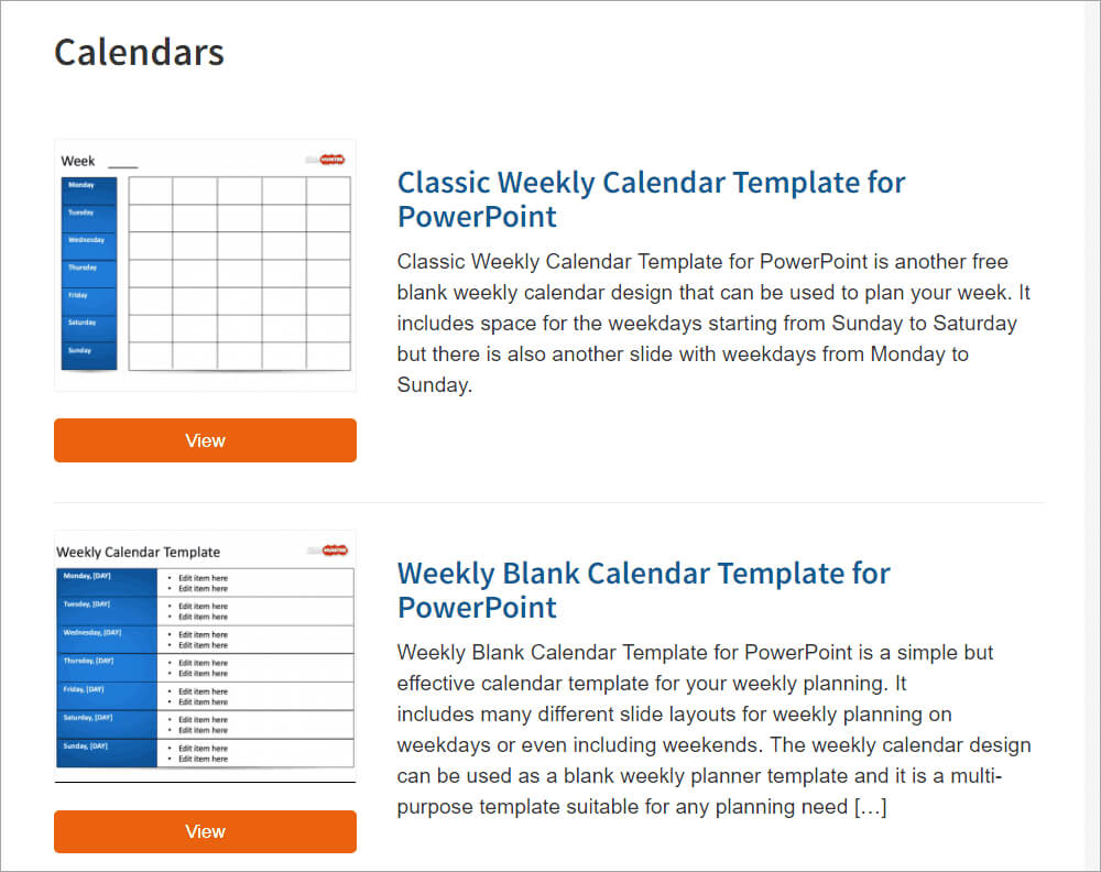 Best Free Powerpoint Calendar Templates On The Internet For Microsoft Powerpoint Calendar Template