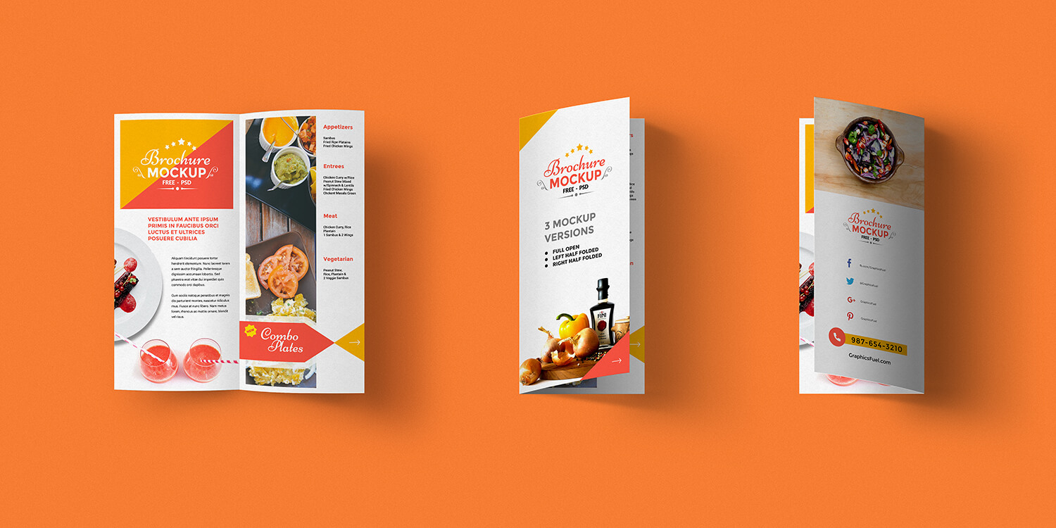 Bi Fold Brochure Mockup Psd – Best Free Mockups Intended For Two Fold Brochure Template Psd