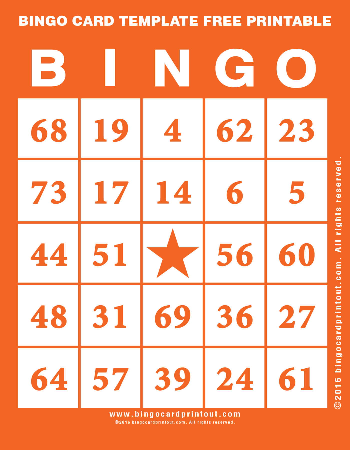 Bingo Card Templates Free. Blank Bingo Cards Template Word Throughout Blank Bingo Card Template Microsoft Word