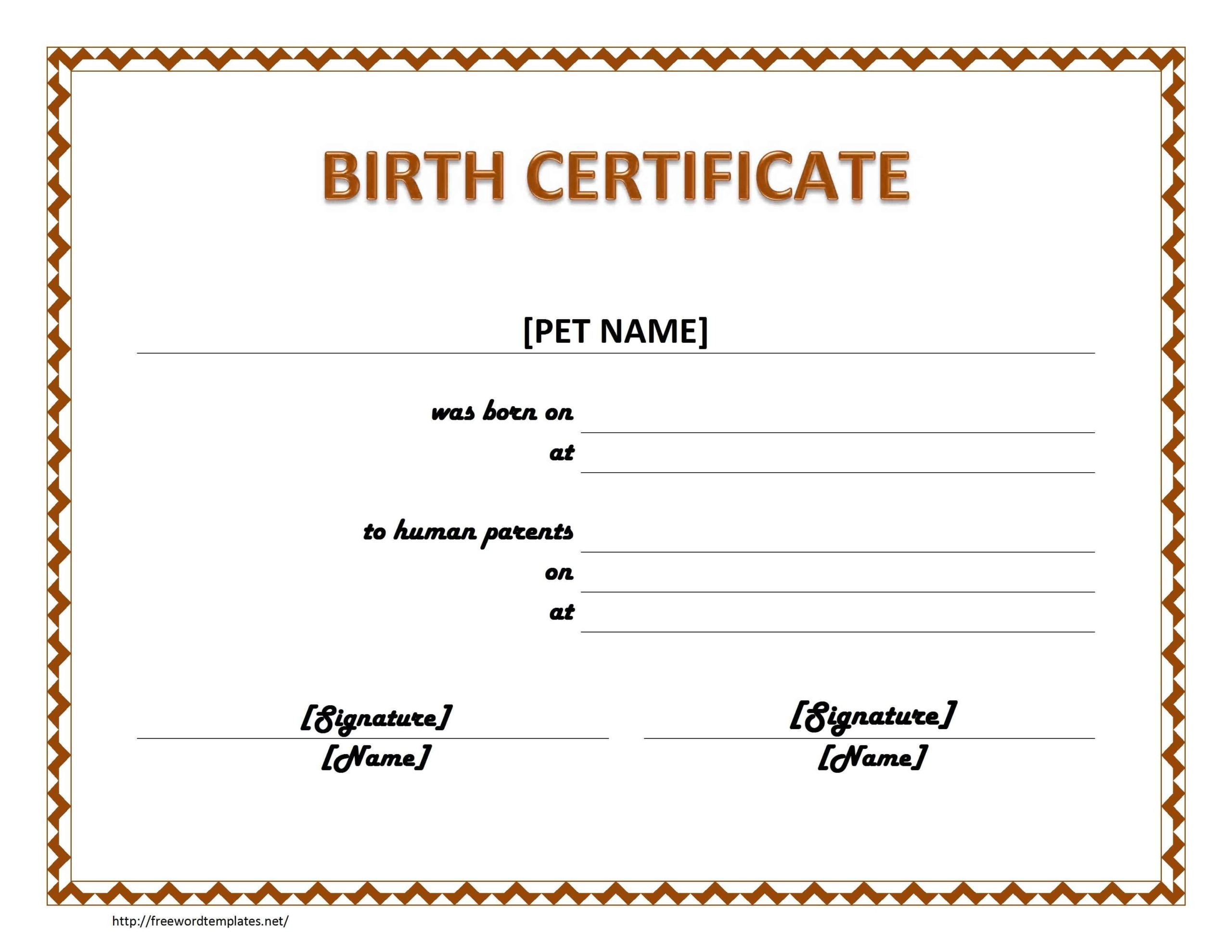Birth Certificate Template 44 Free Word Pdf Psd Format In Build A Bear Birth Certificate Template