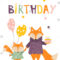 Birthday Card Design Cute Fox Mom Stock Vector (Royalty Free Pertaining To Mom Birthday Card Template