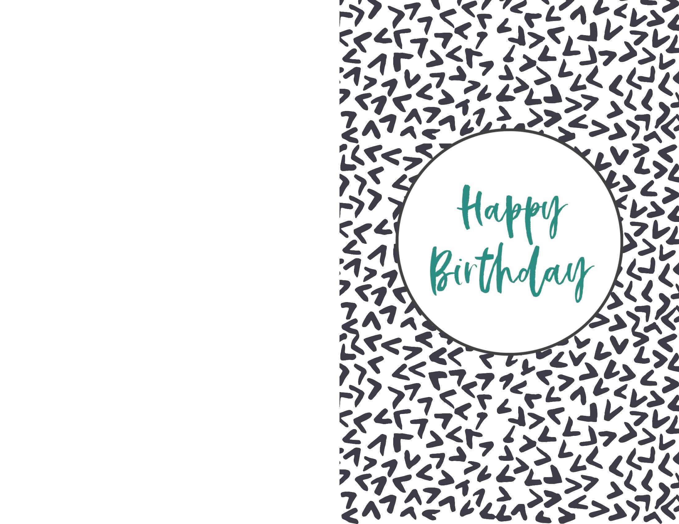 Birthday Card Print - Yatay.horizonconsulting.co With Regard To Foldable Birthday Card Template