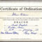 Bishop Ordination Certificate Template With Regard To Certificate Of Ordination Template