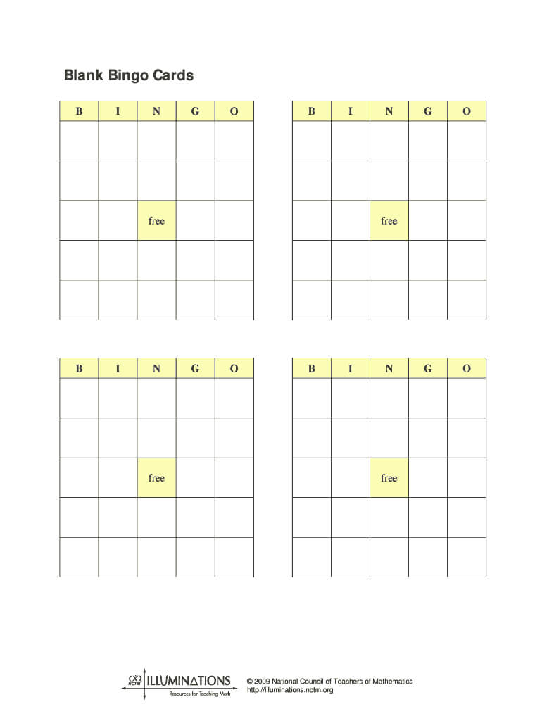 Blank Bingo Cards Printable – Fill Online, Printable Intended For Clue Card Template