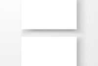 Blank Business Card Mockup Template Createdvector within Plain Business Card Template