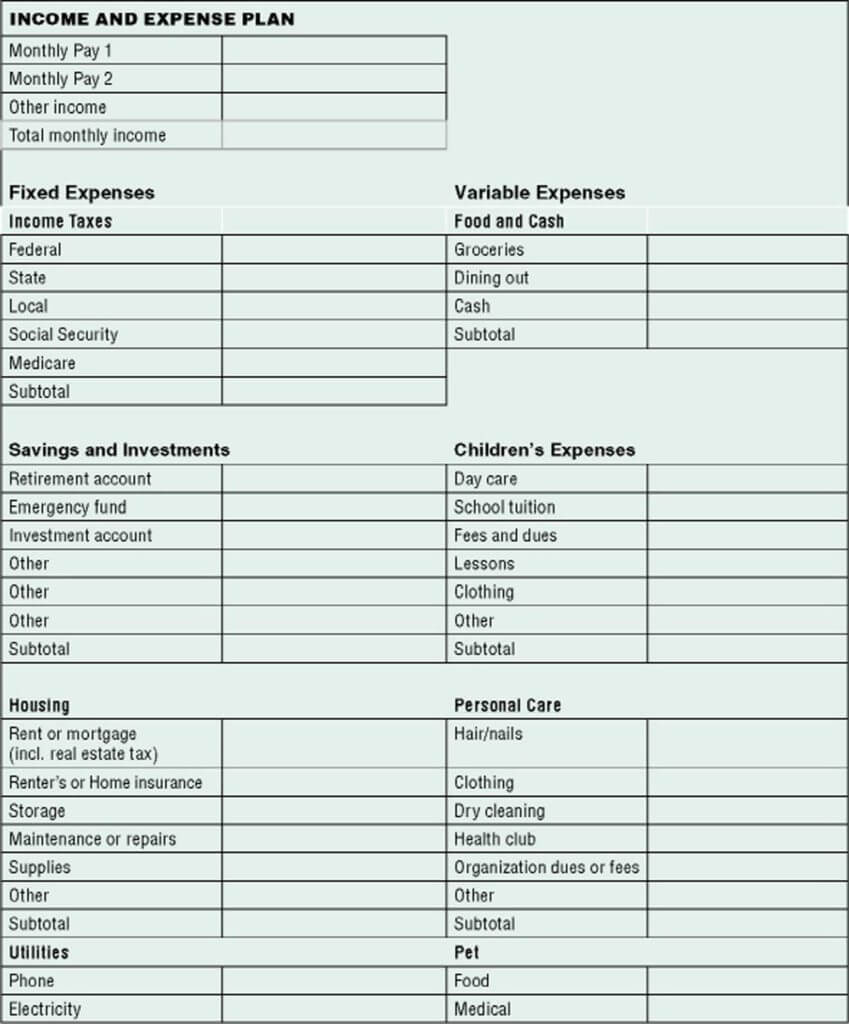 Blank Business Financial Statement Form Barca Selphee Co In Blank Personal Financial Statement Template