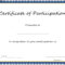 Blank Certificate Of Participation – Bolan.horizonconsulting.co Within Certificate Of Participation Template Ppt