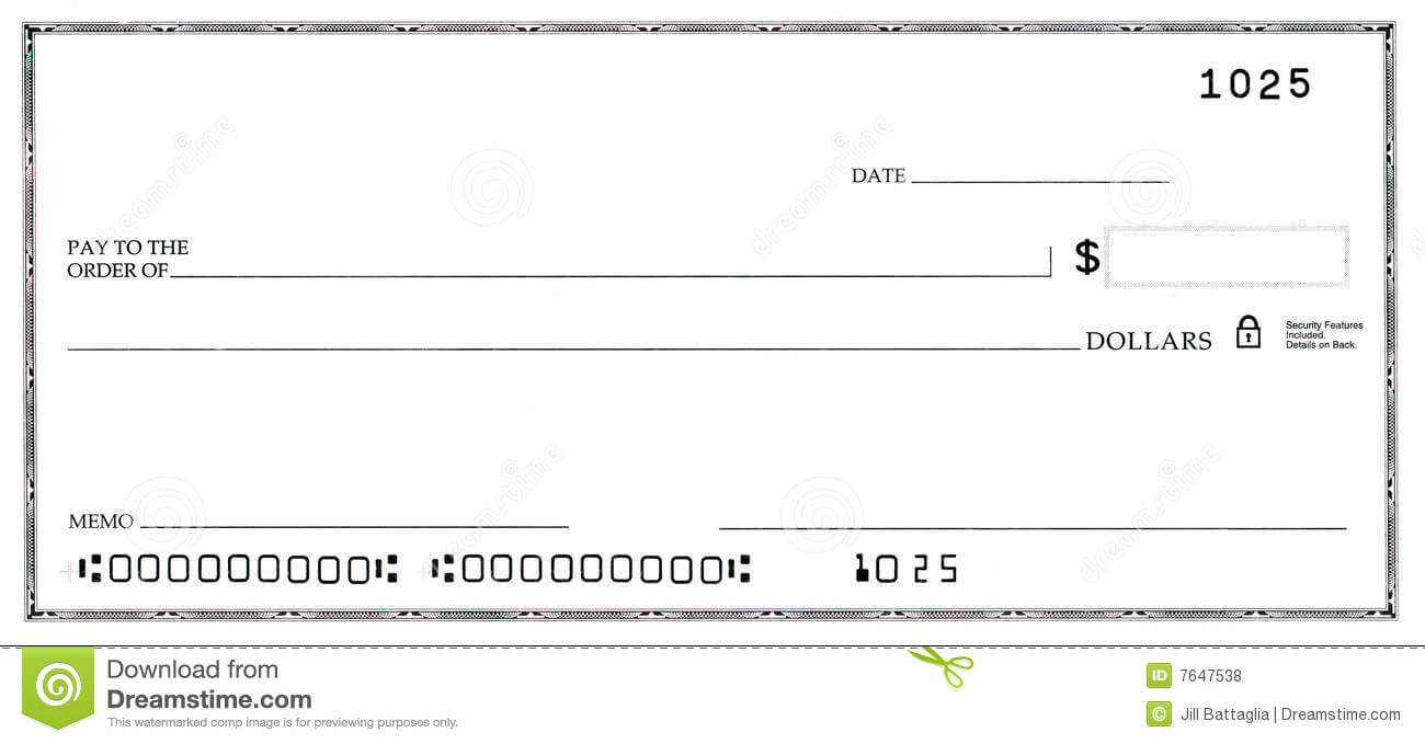 Blank Check Clipart With Regard To Fun Blank Cheque Template