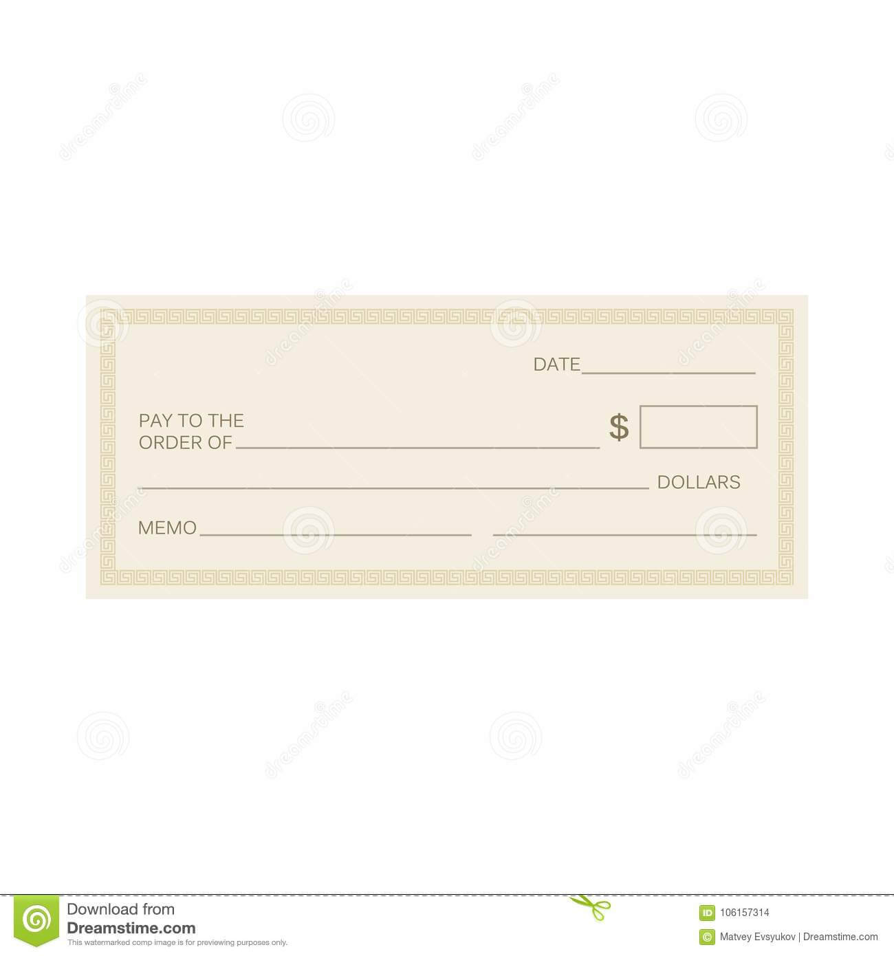 Blank Check Template. Check Template. Banking Check Templ Throughout Blank Business Check Template