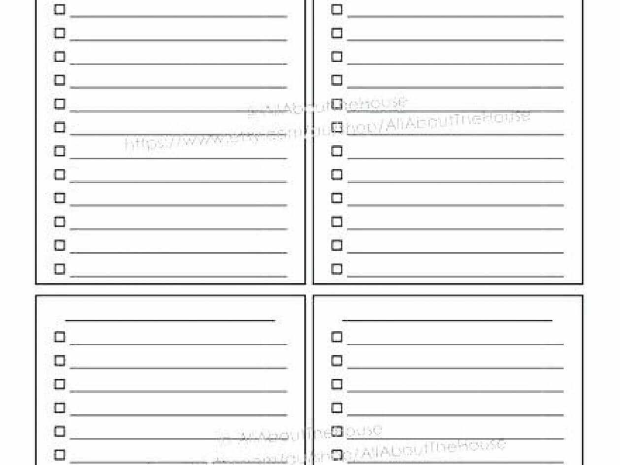 Blank Checklist Template Pdf - Bolan.horizonconsulting.co With Regard To Blank Checklist Template Pdf