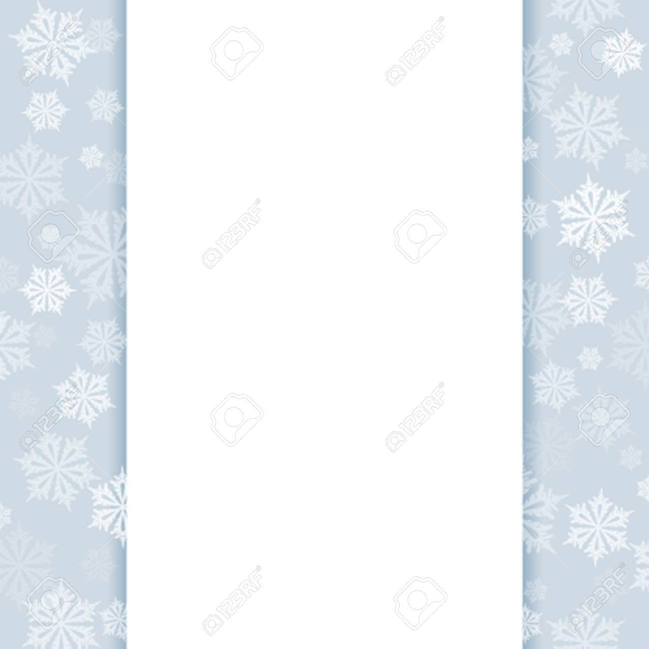 Blank Christmas Card Or A Letter To Santa. A Brochure Template.. With Regard To Blank Snowflake Template