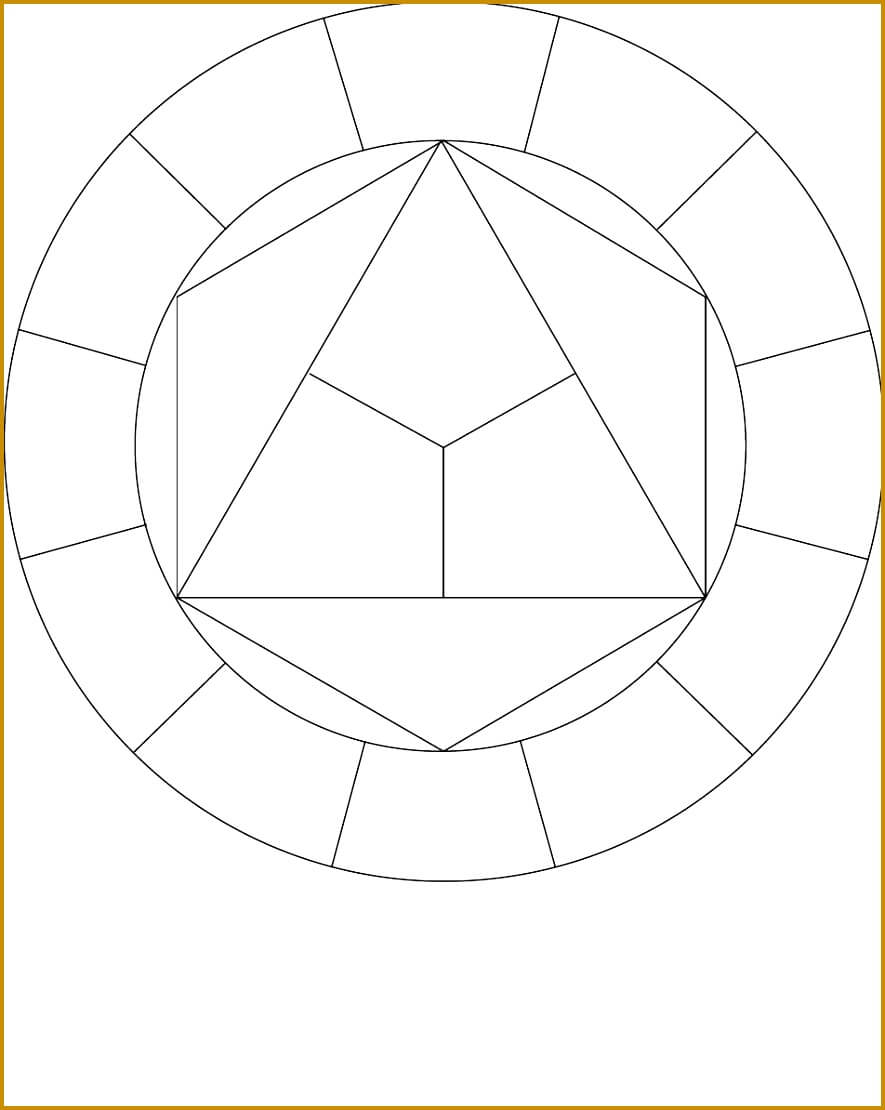 Blank Color Wheel Chart - Bigit.karikaturize For Blank Color Wheel Template
