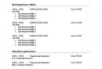 Blank Cv Format Download Resume Templates Blank Cv Basic within Free Blank Cv Template Download