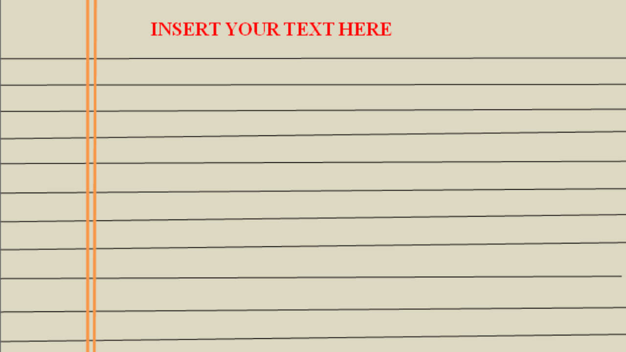 Blank Editable Lined Paper Template Word Pdf | Lined Paper In Notebook Paper Template For Word