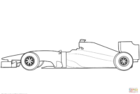 Blank Formula 1 Race Car Coloring Page | Free Printable regarding Blank Race Car Templates