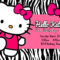 Blank Hello Kitty Birthday Invitations Throughout Hello Kitty Birthday Card Template Free